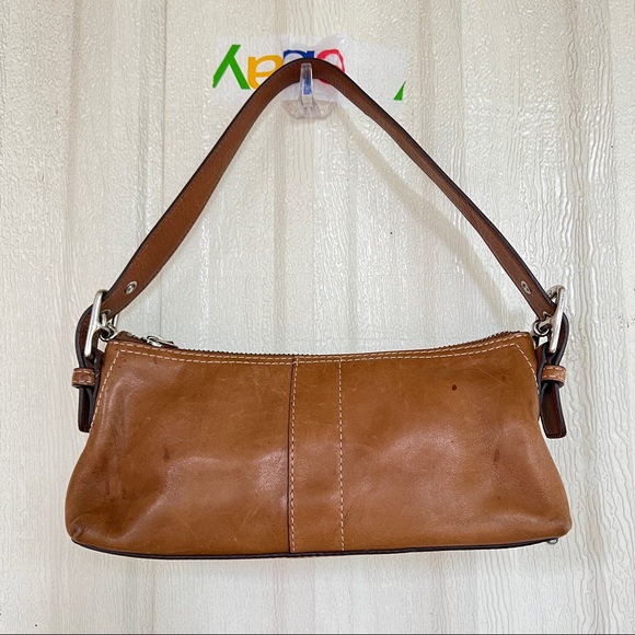 Vintage Coach mini shoulder bag brown leather - Picture 2 of 5